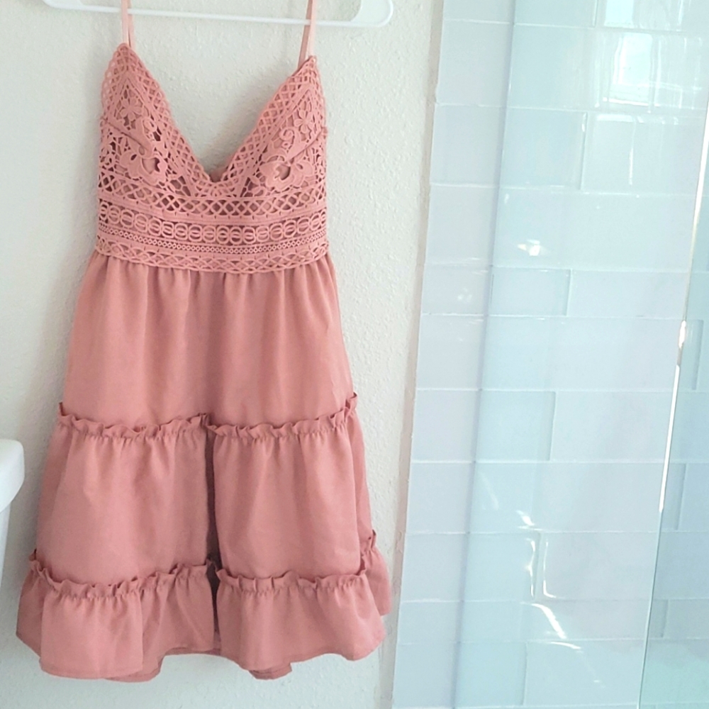 Boho Pink Dress